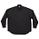 S.K. MANOR HILL Savant Shirt - Black Coated Linen Cotton BLACK COATED