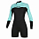 Mystic BRAND LONGARM SHORTY 3/2MM BZIP FLATLOCK WOMEN MINT GREEN Mystic BRAND LONGARM SHORTY 3/2MM BZIP FLATLOCK WOMEN MINT GREEN