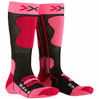 X-Socks SKI JR 4.0 ANTHRACITE MELANGE/FLUO PINK