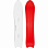 Korua Shapes Pencil WHITE/RED Korua Shapes Pencil WHITE/RED