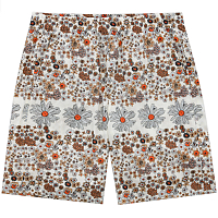 Noma t.d. Summer Shorts FLOWERS - OFF WHITE