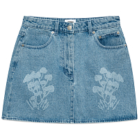 OBEY Enoki Denim Skirt LIGHT INDIGO