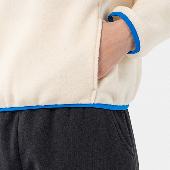 Толстовка Sporty & Rich Serif Logo Polar Sweatshirt  SS23 от Sporty & Rich в интернет магазине www.traektoria.ru - 6 фото