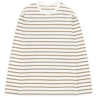 GOLDWIN Horizontal Stripes L/S T-shirt BEIGE
