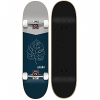 Aloiki Blue Leaf Complete Skateboard 7,87