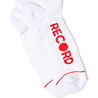 RECORD Skate Basic Socks WHITE/RED