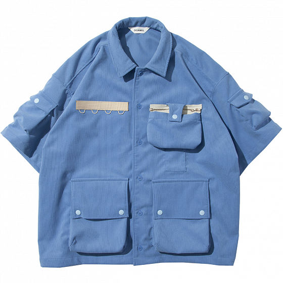 Рубашка F/CE 7 Pockets Corduroy S/S Shirt  SS23 от F/CE в интернет магазине www.traektoria.ru - 1 фото