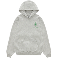 Sporty & Rich Crown Hoodie Heather Gray