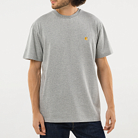 Carhartt WIP S/S Chase T-shirt GREY HEATHER / GOLD