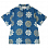 STORY mfg Shore Shirt INDIGO FLOWER PORTAL PRINT