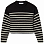 Proenza Schouler White Label Boucle Stripe Sweater BLACK/OFF WHITE