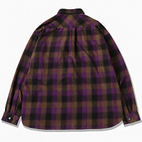 And Wander Thermonel Check Shirts PURPLE