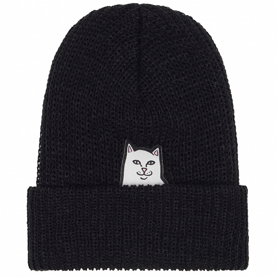 Шапка RIPNDIP Lord Nermal Ribbed Beanie  FW от RIPNDIP в интернет магазине www.traektoria.ru - 1 фото
