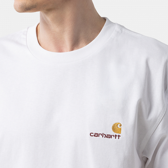  Carhartt WIP S/S American Script T-shirt  SS от Carhartt WIP в интернет магазине www.traektoria.ru - 5 фото