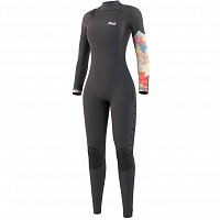 Mystic Jayde Fullsuit 3/2mm Double Front Zip Women DARK GREY