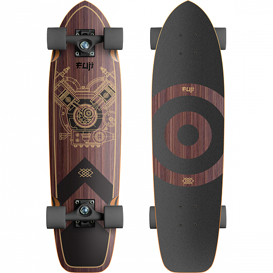 Комплект лонгборд FUJI Wood Engine Cruiser  SS23 от FUJI в интернет магазине www.traektoria.ru - 1 фото