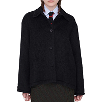 OUR LEGACY Camp Cardigan BLACK MOHAIR