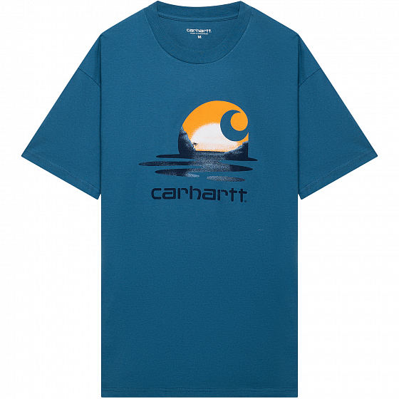 Футболка Carhartt WIP S/S Lagoon C T-shirt  SS21 от Carhartt WIP в интернет магазине www.traektoria.ru - 1 фото