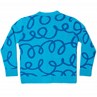 Liars Collective Cardigan 'curls' BLUE