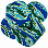 MAHARISHI 9648 Maha Warhol DPM Flower Rugs SET Hand  Tufted BLUE