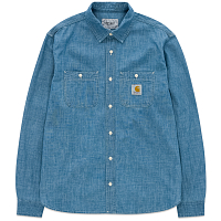 Carhartt WIP L/S Clink Shirt BLUE (BLEACHED)