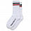 POLAR SKATE CO Stripe Socks WHITE / BLACK / RUST