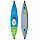 Надувной каяк комплект Aquatone Glacier Advanced Kayak 1-person  FW23 от Aquatone в интернет магазине www.traektoria.ru - 1 фото