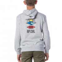 Rip Curl THE Search Hooded Fleece CEMENT MARLE