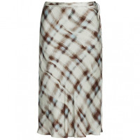 Proenza Schouler White Label Hammered Charmeuse Midi Skirt MIST TROMPE
