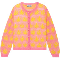Ashley Williams Knit Cardigan YELLOW LEAVES