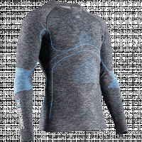 X-Bionic Energy Accumulator 4.0 Melange Shirt Round Neck LG DARK GREY MELANGE/BLUE
