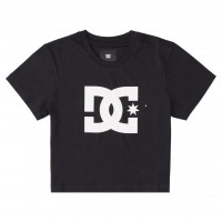 DC DC Star Crop TEE BLACK