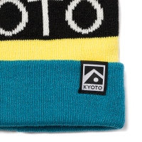 KYOTO Tekisuto Beanie Teal/Yellow/Black