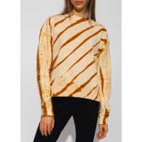 Proenza Schouler White Label TIE DYE Sweatshirt VANILLA/OCHRE