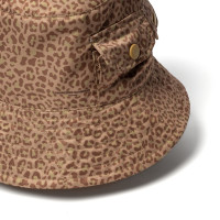 Engineered Garments Explorer Hatpoly Fiber Leopard Print BROWN POLY FIBER LEOPARD PRINT