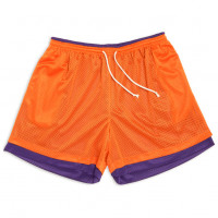 S.K. MANOR HILL Reversible Mesh Ball Short ORANGE & PURPLE MESH