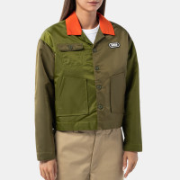 HUF Womens Flight Crop Jacket Olive