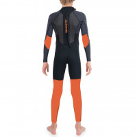 Dakine Kid's Quantum Back ZIP Full Suit 2/2mm F/L BLACK/ORANGE