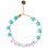 Sporty & Rich Healthy Bead Bracelet Pearl/Wh/Blue