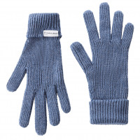 Woolrich Ribbed Gloves Grey Blue