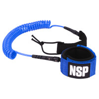 NSP SUP Coil Leash 7MM Basf BLUE