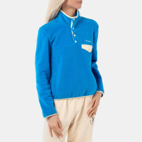 Sporty & Rich Serif Logo Polar Sweatshirt Ocean