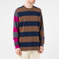 Pop Trading Company Striped Longsleeve T-shirt Multicolour
