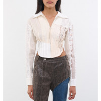 Andersson Bell Alba Patchwork Lace Shirts OFF WHITE