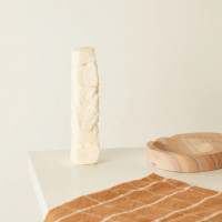 SATTA Tall Rock Candle Unscented Soy Wax
