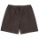 AURALEE High Density Finx Linen Weather Easy Shorts Dark Brown