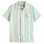 Scotch & Soda Toweling Striped Camp Shirt PINK/GREEN STRIPE