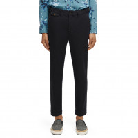 Scotch & Soda THE Drift- Organic Cotton-blend Twill Chino NAVY