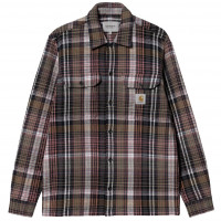 Carhartt WIP L/S Valmon Shirt VALMON CHECK, HAMILTON BROWN