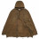 KIDILL ZIP Hoodie Distressed Fabric KHAKI